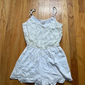 Abercrombie & Fitch White Lace Romper